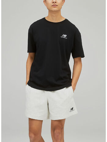T-SHIRT UNI-SSENTIALS COTTON TEE, BK BLACK, small