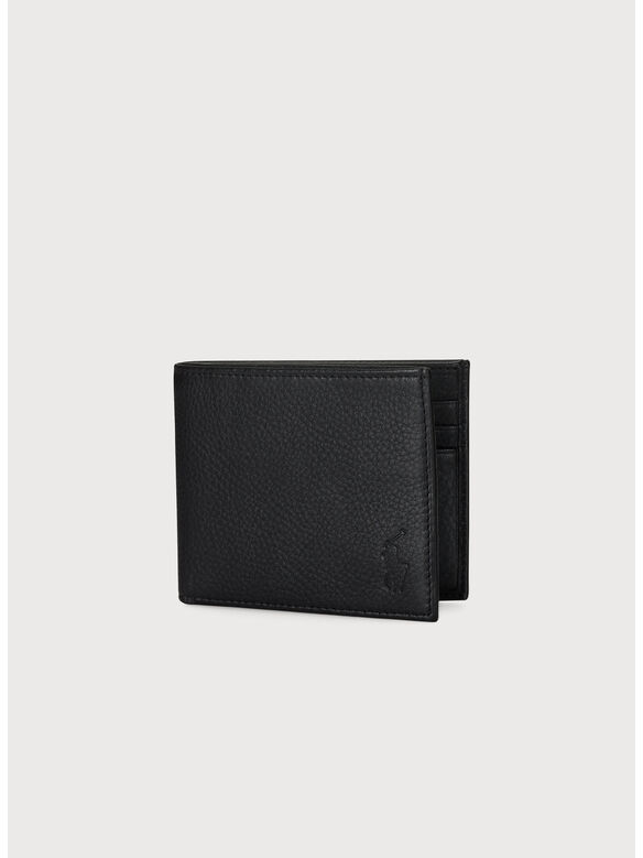 PORTAFOGLIO IN PELLE BILLFOLD-WALLET, BLACK, medium