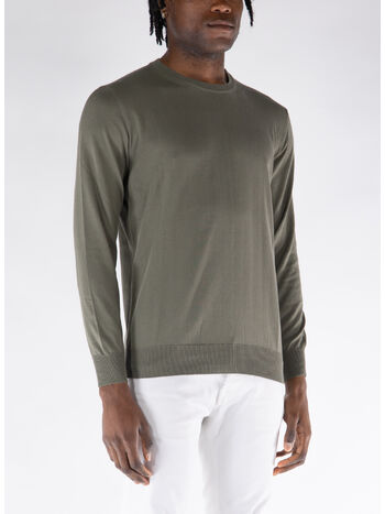 MAGLIONE GIROCOLLO, 186 OLIVA, small