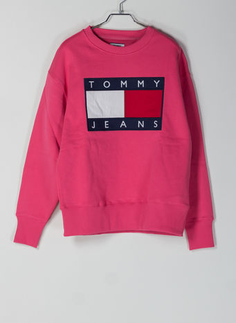 FELPA CON BANDIERA TOMMY, T1L/LIGHTCERIZEPINK, small