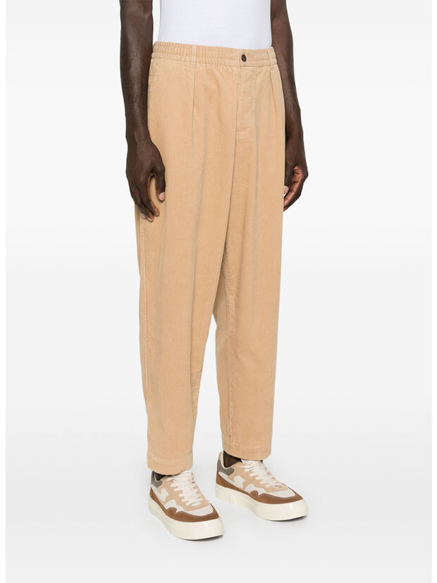 PANTALONE SPORTIVO PLISSETTATO, FAWN, large