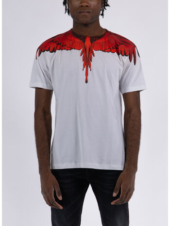 T-SHIRT ICON WINGS REGULAR, 0125 WHITE RED, small