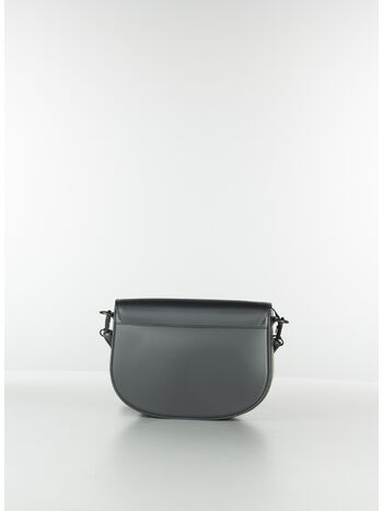 BORSA FLAT KISHA MEDIUM, GUN METAL/SATIN CDF, small