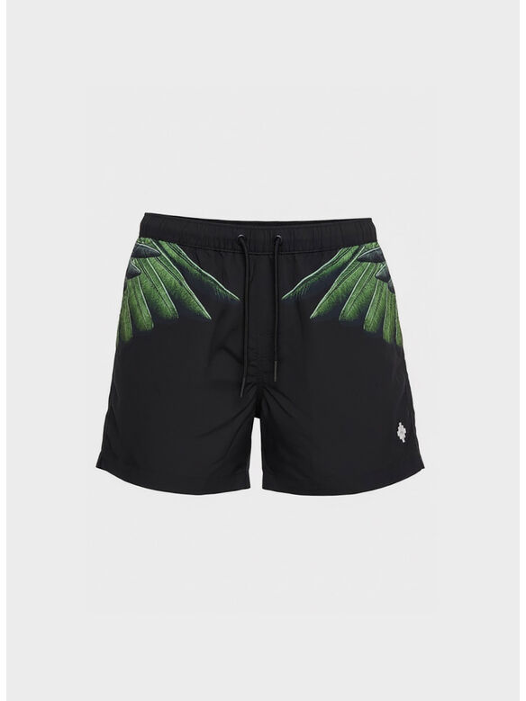 BOARDSHORTS WINGS, BLACK / YELLOW WINGS, medium
