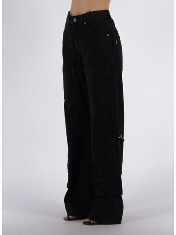JEANS WYNONA CARGO, L0806 BLACK STONE, small