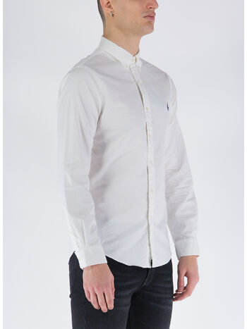 CAMICIA A MANICHE LUNGHE, 002WHITE, small