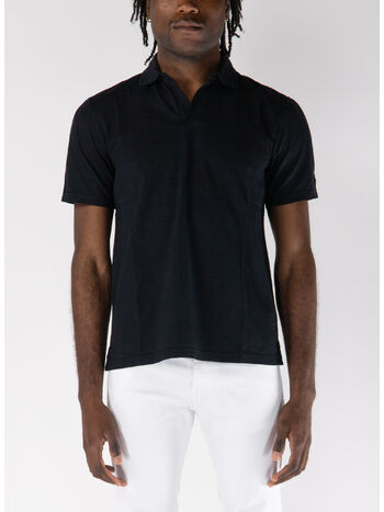 POLO BRIGHTON SENZA BOTTONI, 00022H BLACK, small