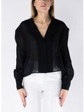 CAMICIA CON COLLO REVERS, 9000 NERO, thumb