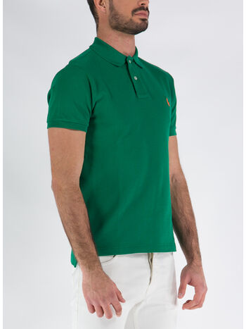 POLO A MANICHE CORTE, PRIMARY GREEN/C2240, small