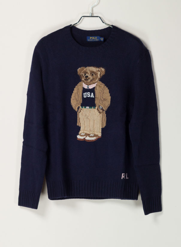 MAGLIONE CON PREPPY BEAR, NAVYAPPBEAR, large