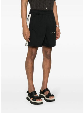 SHORTS SPORTIVI CON LOGO, 1003 BLACK OFF WHITE, small