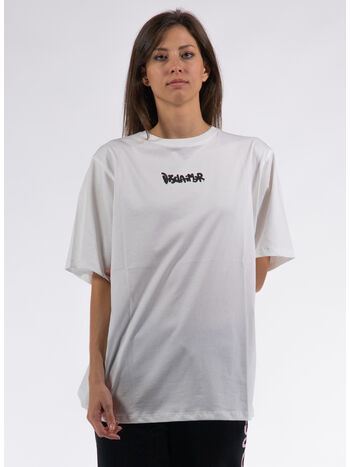 T-SHIRT HEART SPRAY, OFF WHITE, small