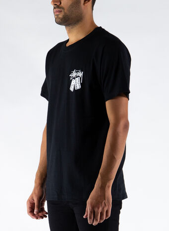 T-SHIRT DOMINOES, BLACK, small