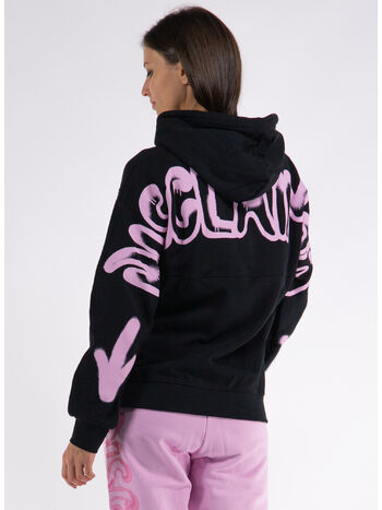 FELPA HOODIE GRAFFITI, NERO-ST.ROSA, small