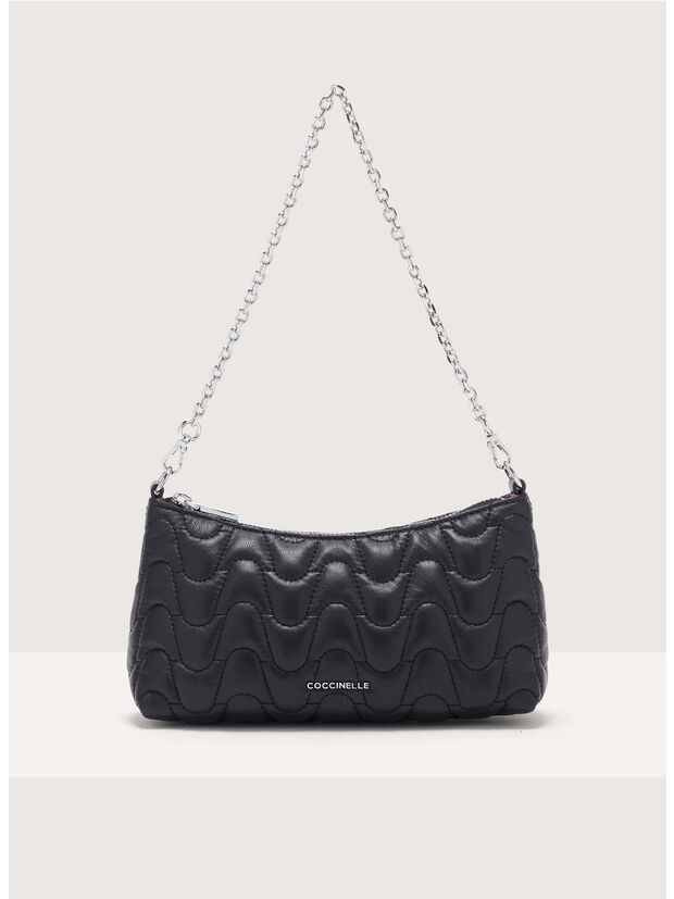 BORSA  AURA MATELASSE, 001 NOIR, large