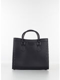 BORSA FLAT WOOD MEDIUM, BLACK/SATIN CDF, thumb