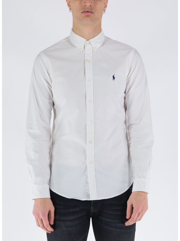 CAMICIA A MANICHE LUNGHE, 002WHITE, large
