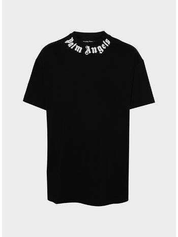T-SHIRT NECK LOGO, 1003 BLACK/OFF WHITE, small