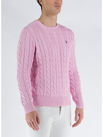 MAGLIONE A TRECCIA, CARMEL PINK, small