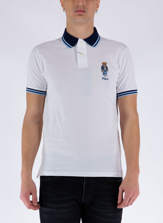 POLO CON LOGO ORSETTO, 001, medium