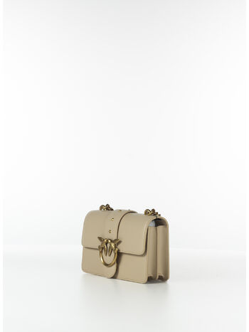 BORSA LOVE ONE MINI, C50Q BEIGE/GRIGIO FUMO/ANTIQUE GOLD, small