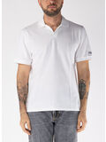 POLO CHARLES A MANICA CORTA CON COLLETTO APERTO, 00032H WHITE, thumb