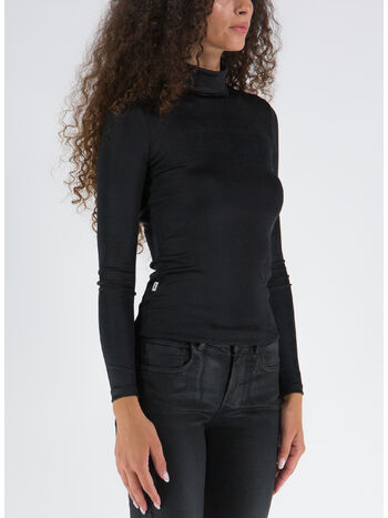 T-SHIRT MANICHE LUNGHE, 0002 NERO, small