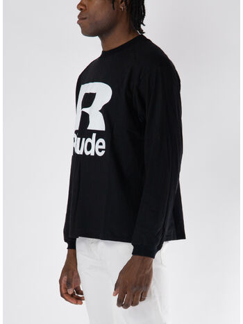 T-SHIRT PETROL LONG SLEEVE, 0610 VTG BLACK, small