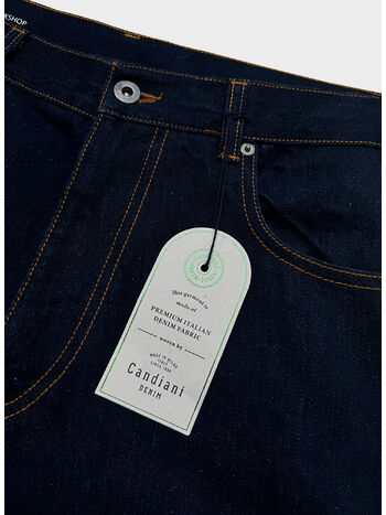 JEANS CANDIANI SELVEDGE DENIM DOUBLE KNEE, 126 DENIMBLU/BLU, small