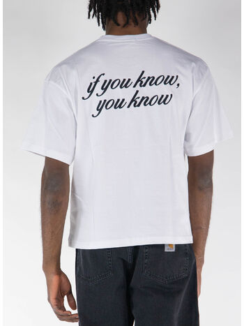 T-SHIRT IF YOU KNOW, YOU KNOW, 001 WHITE, small