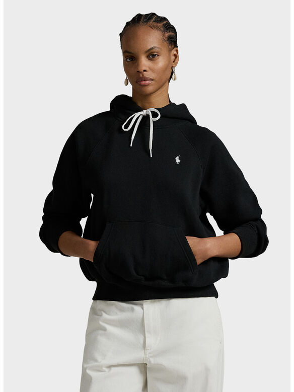 FELPA HOODIE, POLO BLACK, medium