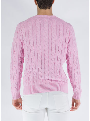 MAGLIONE A TRECCIA, CARMEL PINK, small