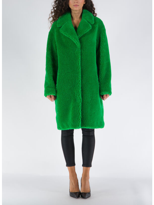 CAPPOTTO CAMILLE COCOON, 56000 BRIGHTGREEN, large