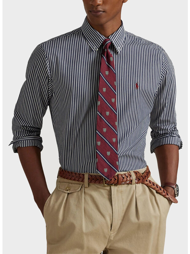 CAMICIA POPELINE A RIGHE, 6779J NEWPORT NAVY WHITE, large