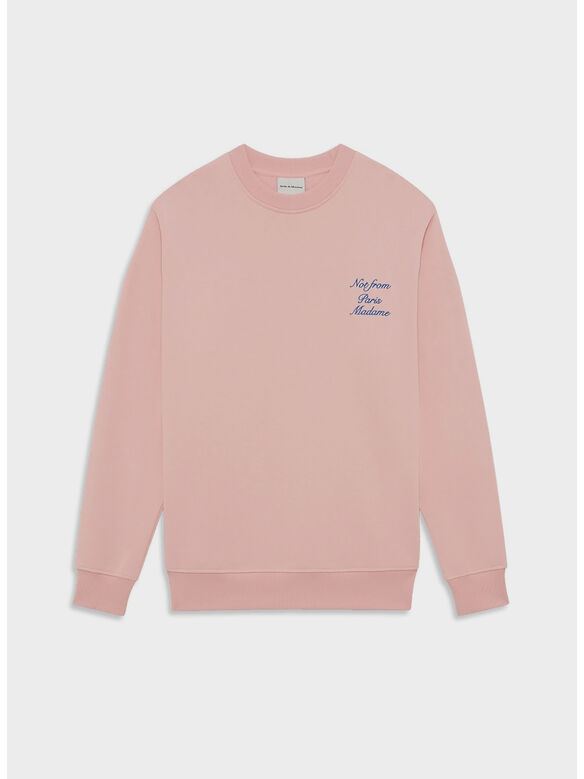 FELPA GIROCOLLO SLOGAN CURSIVE, LP LIGHT PINK, medium
