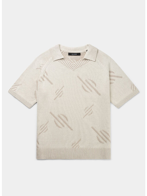 POLO KNIT MONOGRAM, GARDENIA, large