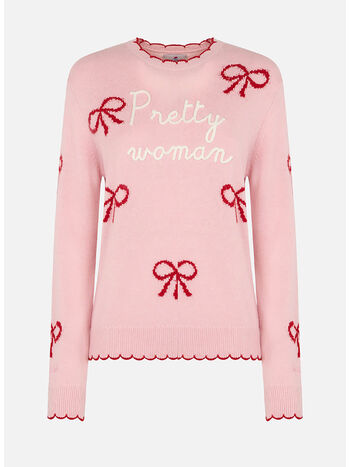 MAGLIONE GIROCOLLO PRETTY WOMAN, 00464G ROSA, small