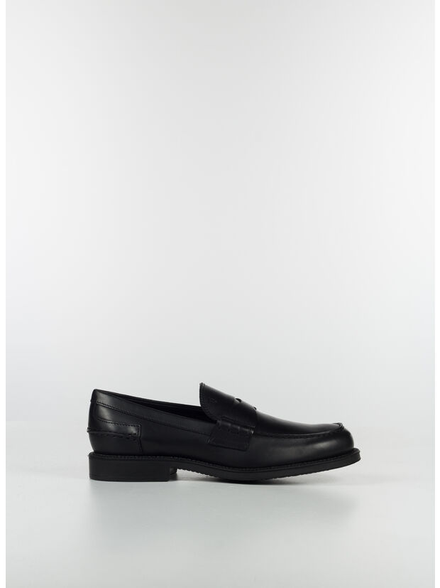 SCARPA MOCASSINO IN PELLE, B999 NERO, large