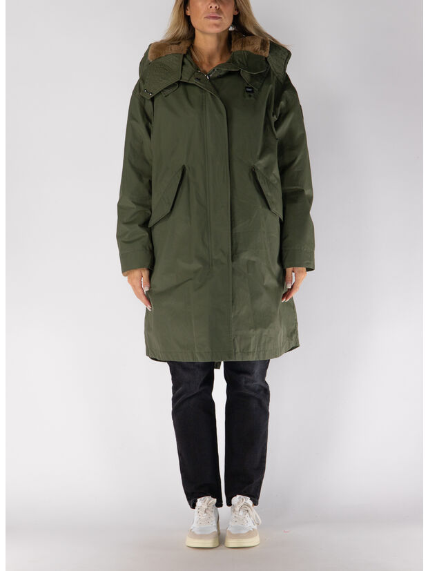 GIUBBOTTO PARKA CON INTERNO REMOVIBILE KEMBERMA, 670 VERDE BOSCO, large