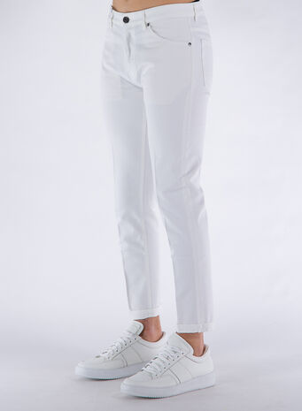 PANTALONE 5 TASCHE, Y010BIANCO, small