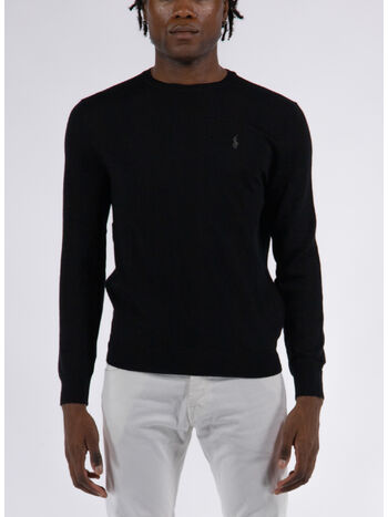 MAGLIONE GIROCOLLO, POLO BLACK, small