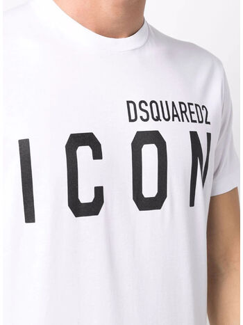 T-SHIRT ICON, 989 WHITE/BLACK, small