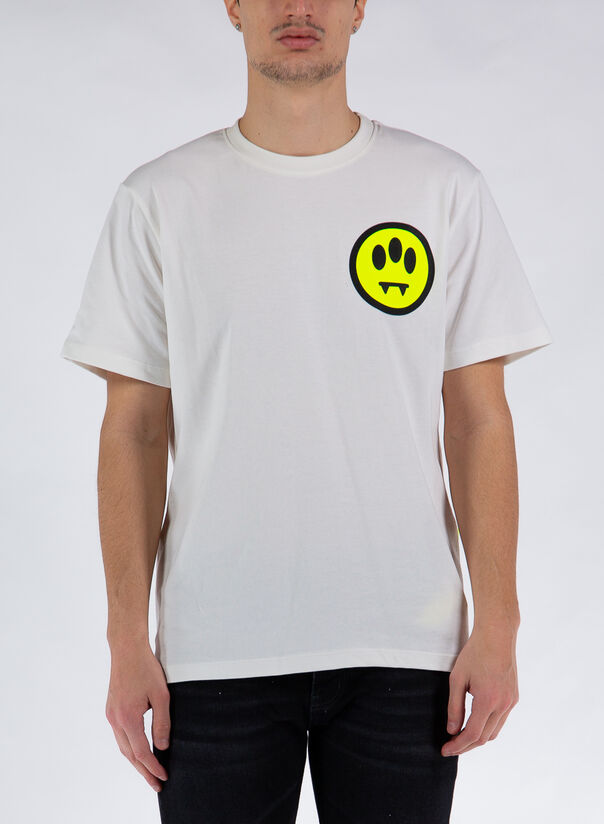 T-SHIRT CON LOGO, 002 OFF WHITE, large