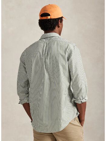 CAMICIA IN POPELINE A RIGHE, 3249F WHITE GARDEN TRAIL, small