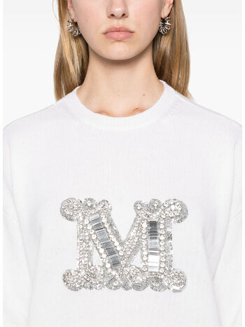 MAGLIONE GIROCOLLO VICOLO, 043 WHITE, small