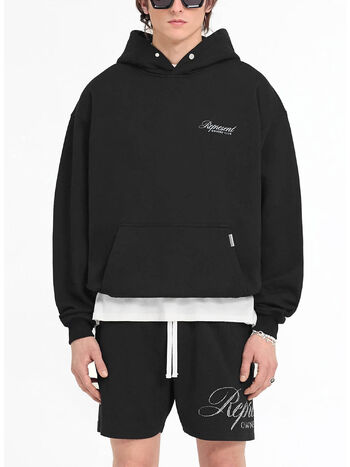 FELPA HOODIE OWNERS CLUB SCRIPT, BLACK, small