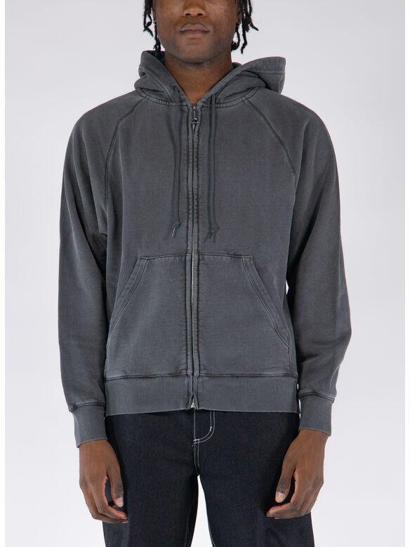 FELPA FULL ZIP TAOS, 654GD FLINT GARMENT DYED, medium