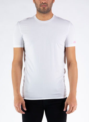 T-SHIRT FLUO SIGNATURE, 100WHITE, small