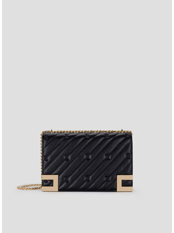 BORSA GRANDE MATELASSÉ CON TRACOLLA, 110 NERO, small