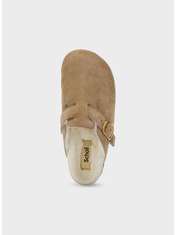 SABOT MULES FAE FUR, DKBE DARK BEIGE, small